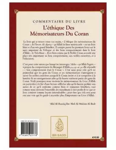 L'éthique des Mémorisateurs du Coran - Édition Ibn Badis